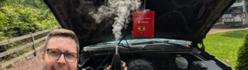 Jason Miller with smoke machine