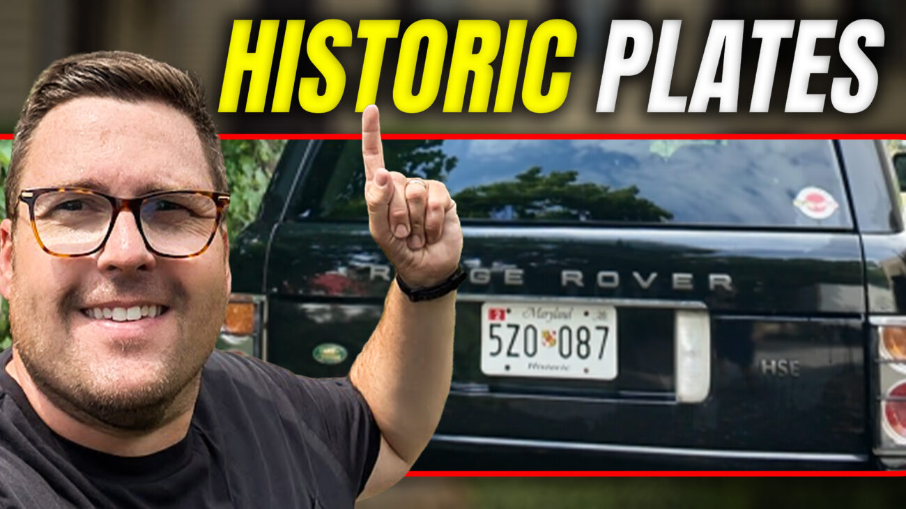 Maryland Historic Plates - Support House Bill 4