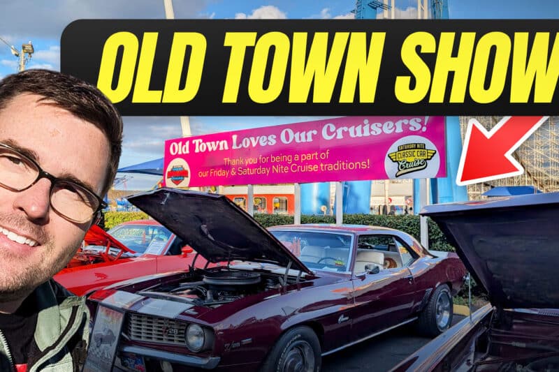 Walking the Old Town Kissimmee Saturday Car Show Cruise