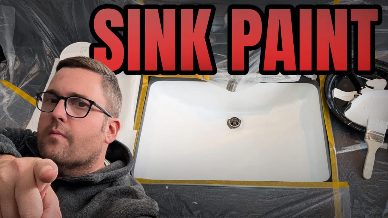 Painting my sink with Dwil Tub and Tile Paint