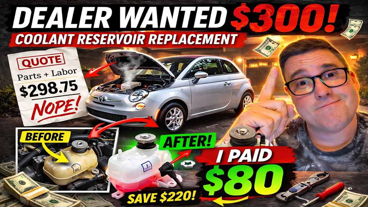 Fiat 500 Coolant Reservoir Replacement