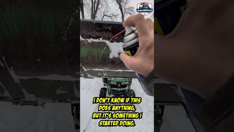 Keeping the John Deere oily in the winter .. am I wasting my time?