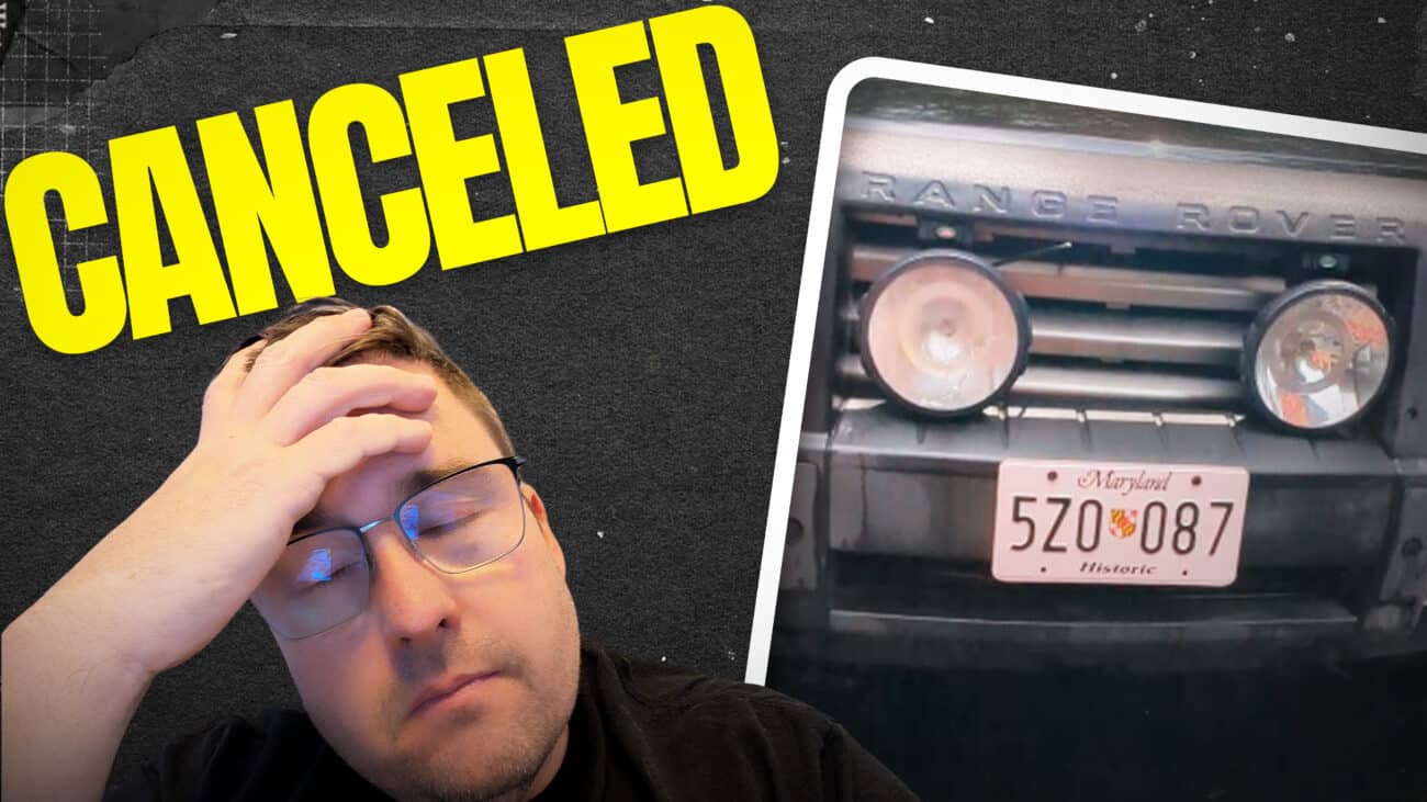 Maryland Historic Plates Canceled