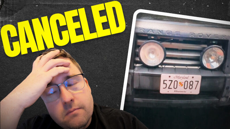 Maryland Historic Plates – Canceled?!?