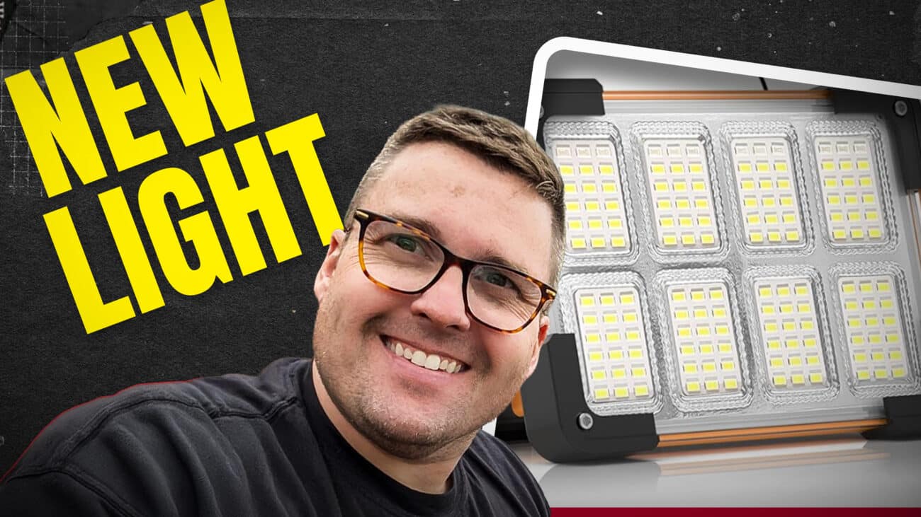 Portable Worklight with Solar