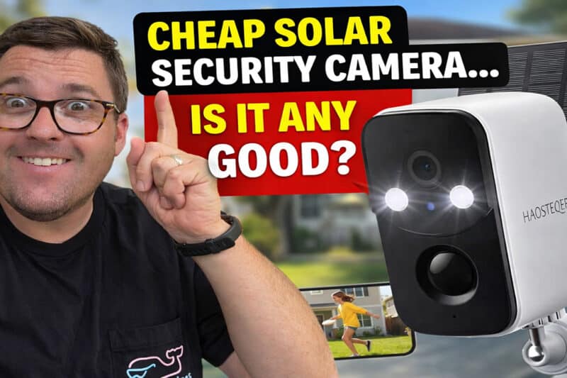 Cheap Solar Security Camera… Is It Actually Any Good? (HAOSTEQER Review)