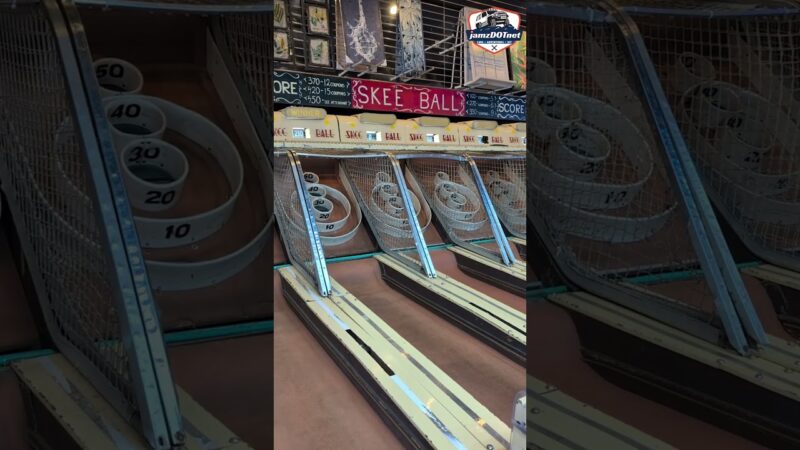Old School Skeeball – you gotta love it at the classic arcades