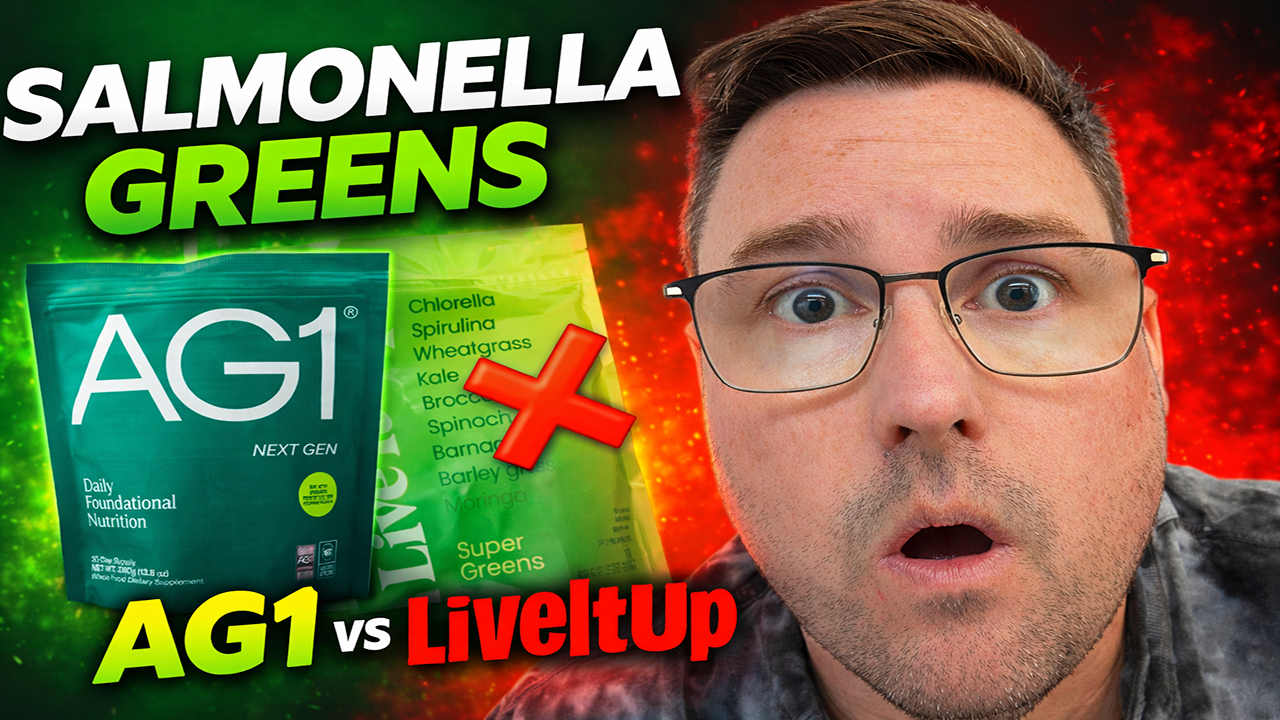 Salmonella Greens - AG1 vs LiveItUp