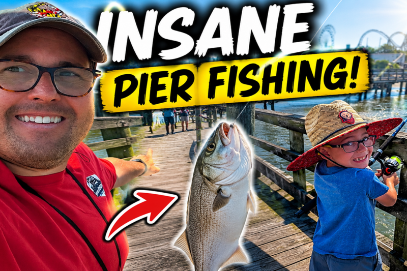 We Fished the MOST Famous Pier in Ocean City Maryland!