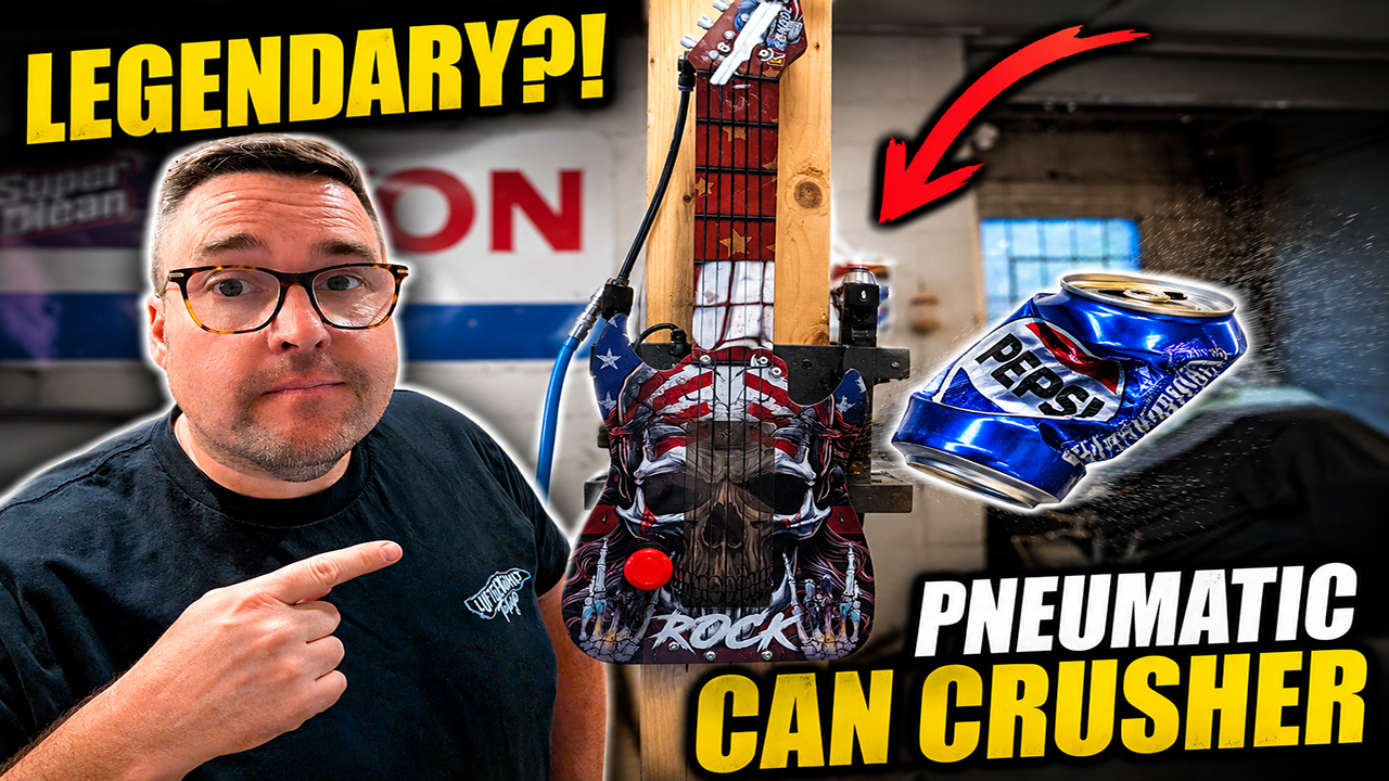 Guitar Pneumatic Can Crusher