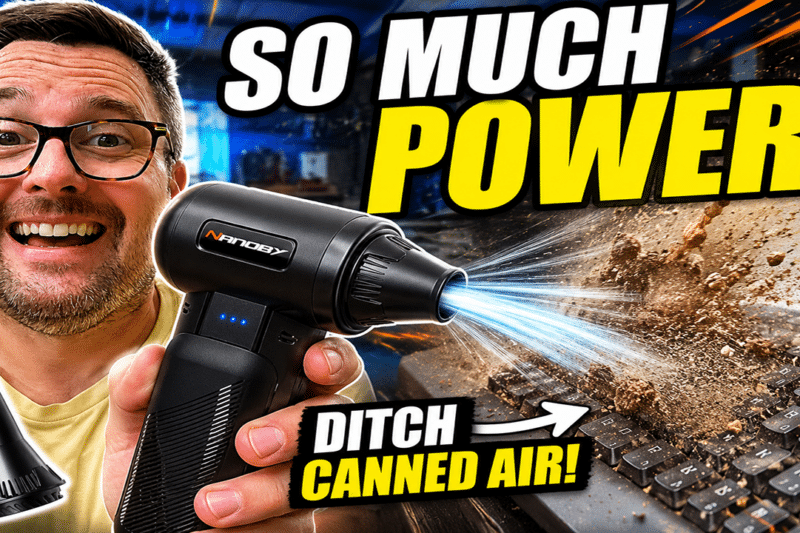 Is This Tiny Air Duster Worth It? NanoBy Electric Air Duster Review!