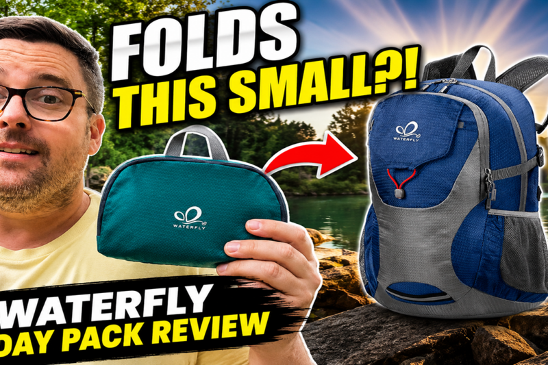 This Tiny Backpack Folds Into Itself! WATERFLY Day Pack Review