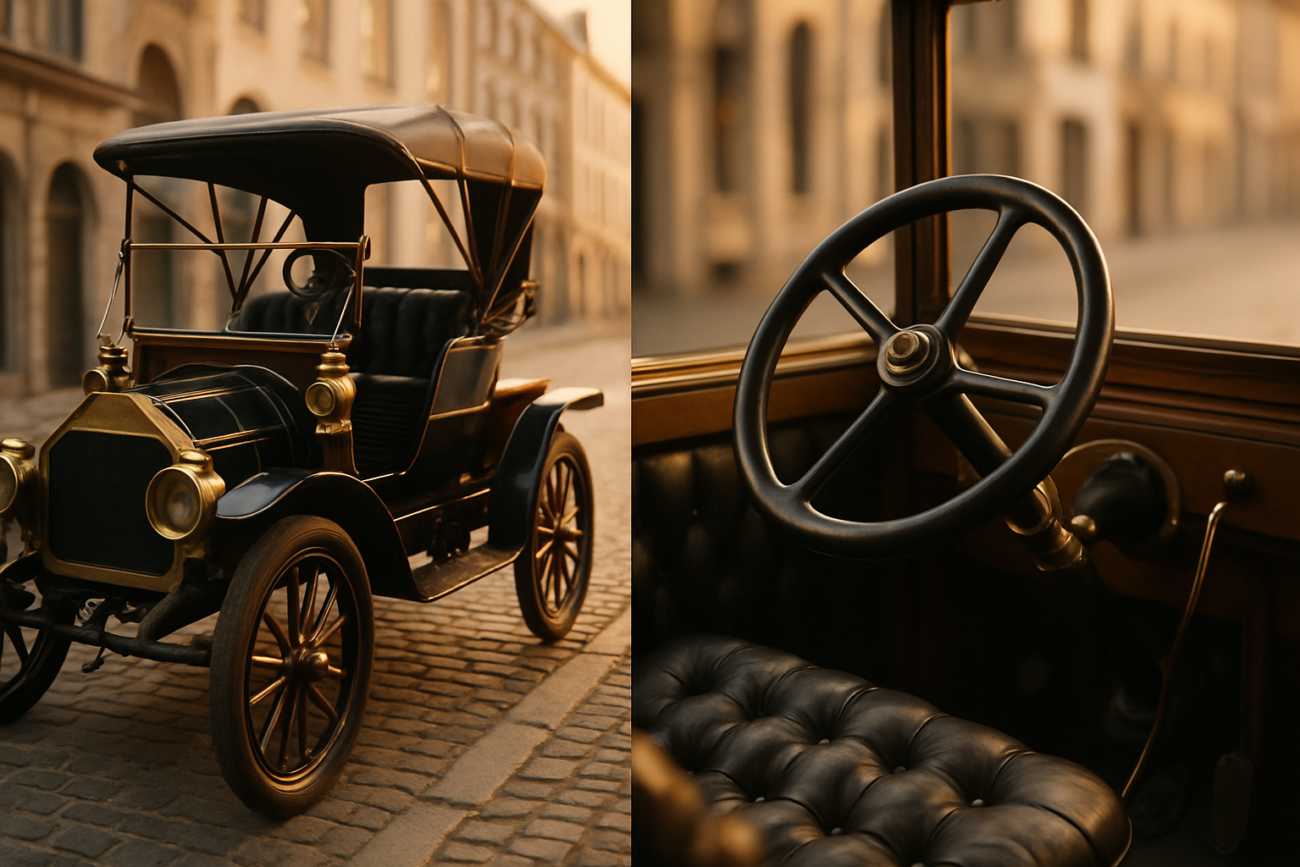 Automotive photo for car fact: The first cars actually had steering wheels on the right side because&hellip;