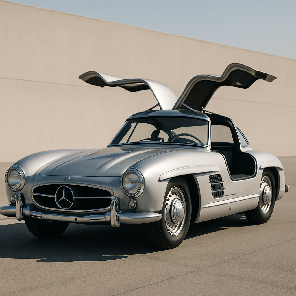 The Mercedes-Benz 300 SL's distinctive gullwing doors were not originally a styling choice but an engineering necessity—the car's tubular space-frame&hellip;