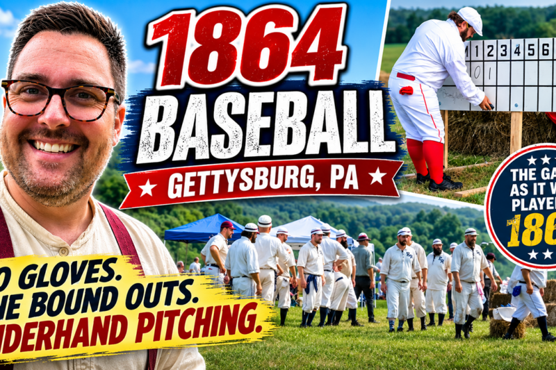 I Traveled Back to 1864… America’s Original Base Ball Game!