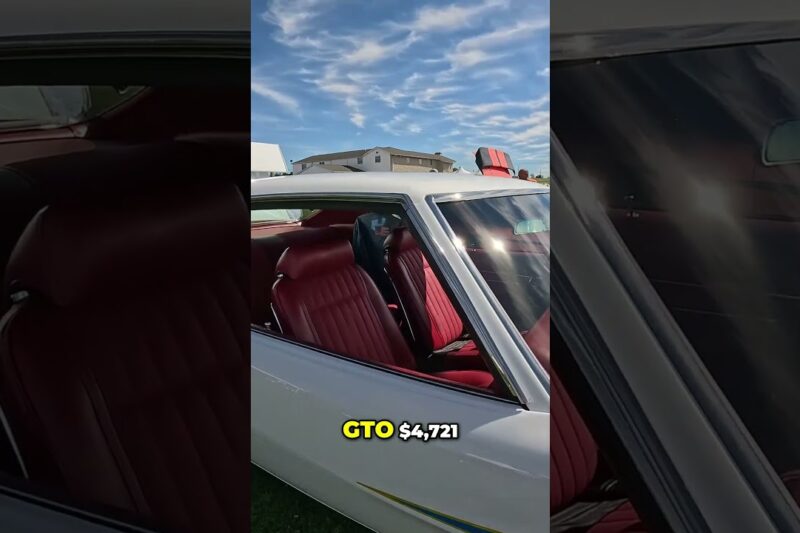 1970 Pontiac GTO – The Classic Beauty at the Car Show – $4,721!