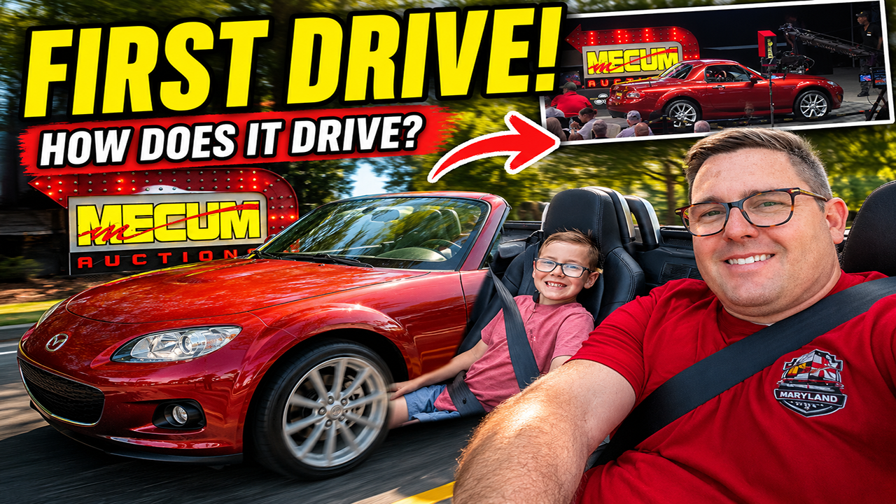 First Drive in the Mecum Miata