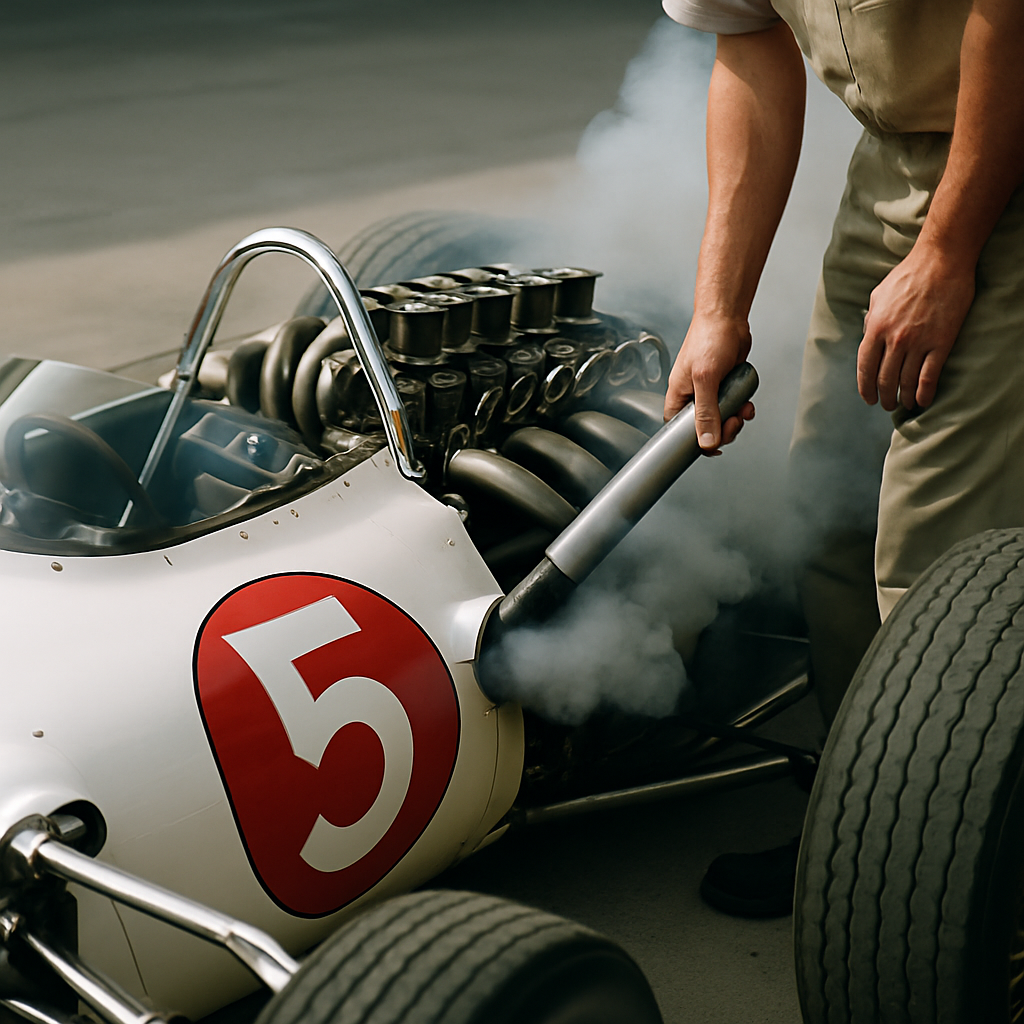 During the 1960s Indy 500, some teams discovered that running slightly rich fuel mixtures during qualifying would coat the engine&hellip;