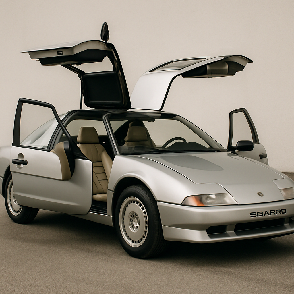 The Sbarro Stash, a Swiss concept car from 1989, featured doors that opened in four different directions simultaneously—gullwing roof, forward-opening&hellip;