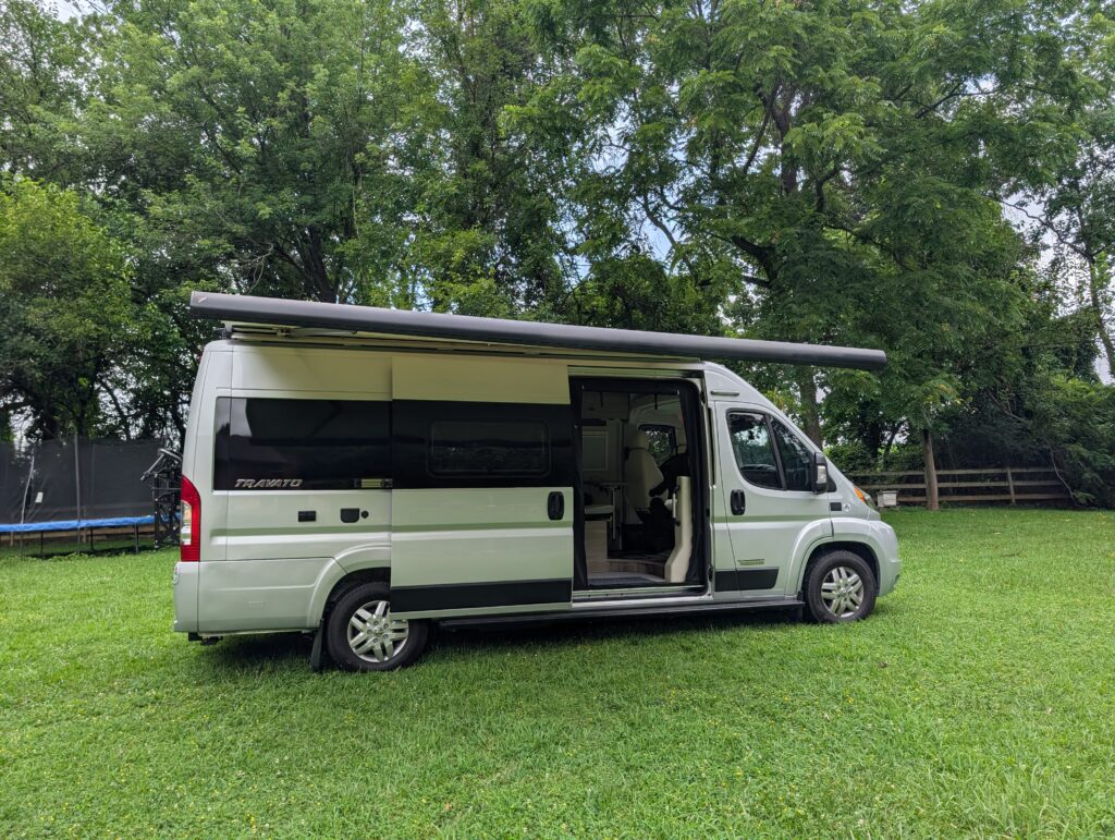 2022 Winnebago Travato 59G awning open