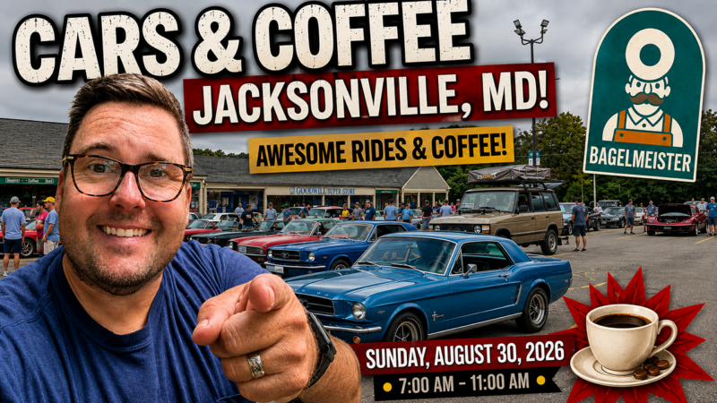 Cars & Coffee in Maryland! Awesome Classic Cars at Bagelmeister