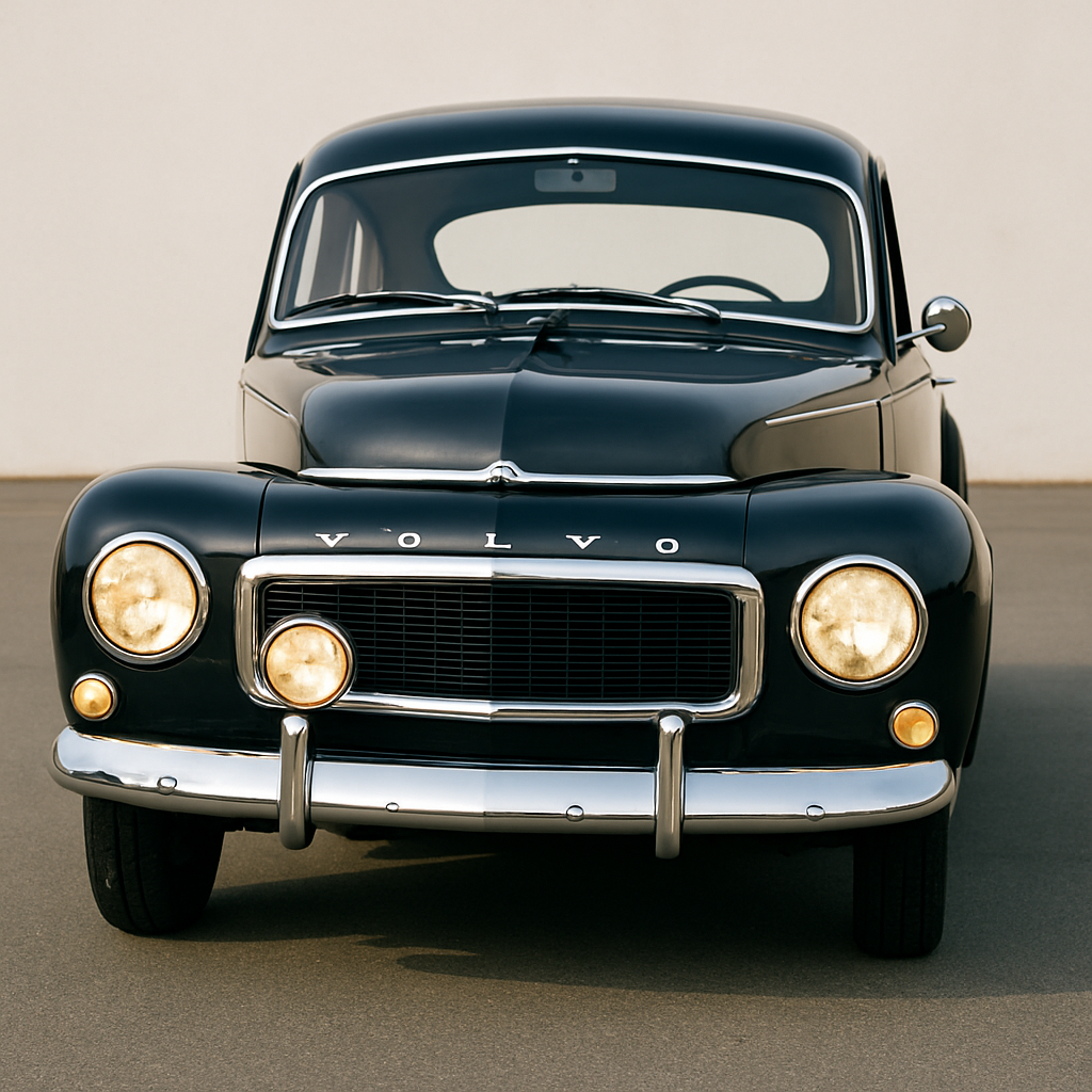 The Volvo PV544, produced in the 1950s-60s, featured an asymmetrical front end with the headlights offset to different heights because&hellip;