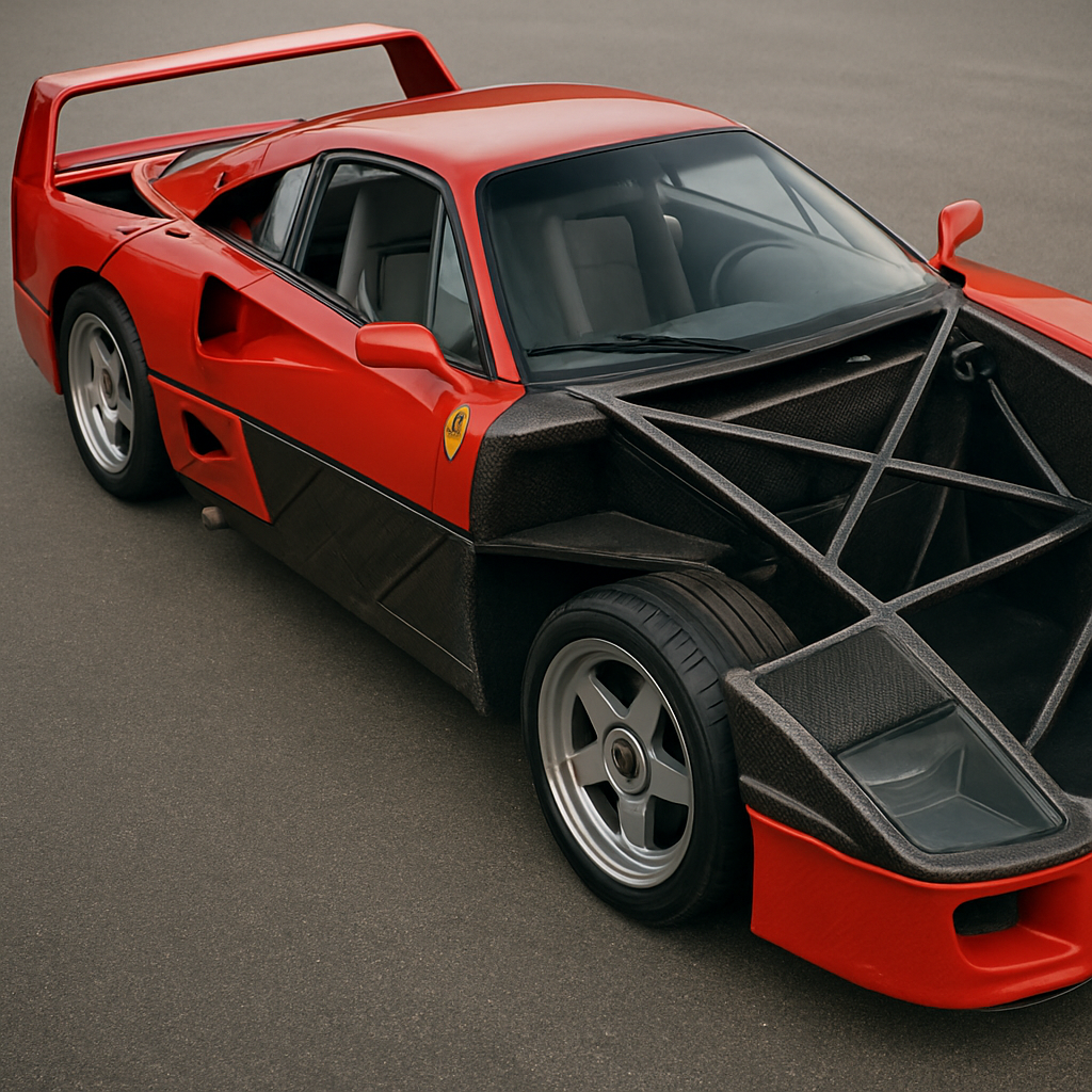 The Ferrari F40's carbon fiber chassis was so structurally efficient that it actually required added internal bracing that served no&hellip;