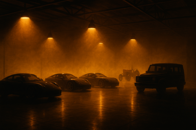 Ferrari 360 CS, Gunther Werks 911, and a Porsche Tractor Walk Into a BaT