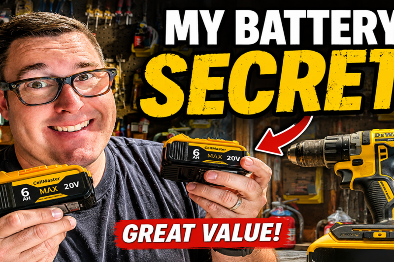 I’ve Been Keeping These Power Tool Batteries a SECRET! Cellmaster18650 batteries for my tools!