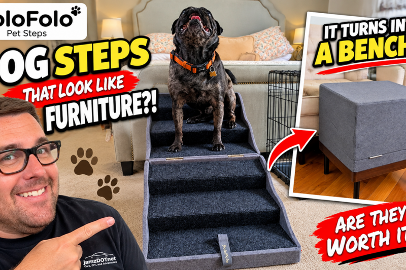 Dog Steps That Look Like FURNITURE?! Are FoloFolo Pet Stairs Actually Worth It?
