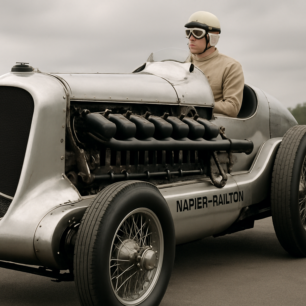 The Napier-Railton land speed record car of 1933 featured a 24-liter aircraft engine so massive that the driver sat directly&hellip;