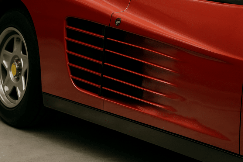 The Ferrari Testarossa's side-mounted radiators were positioned so close to the body panels that Ferrari engineers had to develop a&hellip;