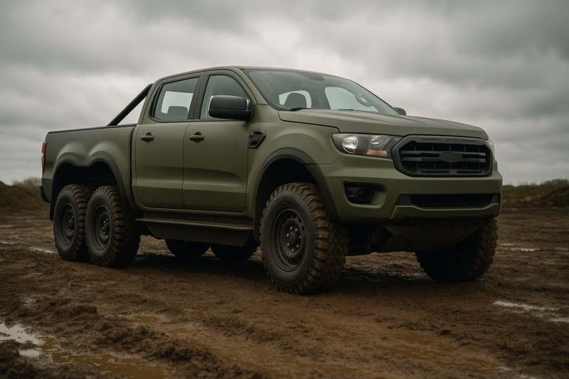 Ford Built a Hybrid 6×6 Ranger to Poach the British Army Contract