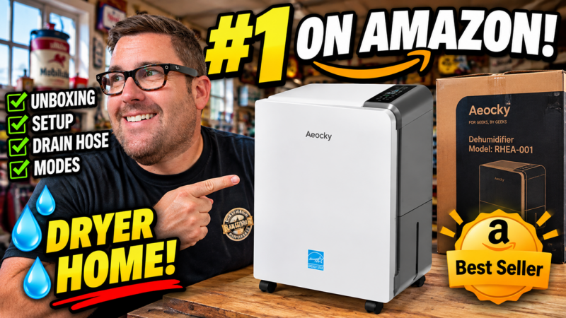 Amazon’s #1 BEST SELLING Dehumidifier! Aeocky Unboxing, Setup & Review