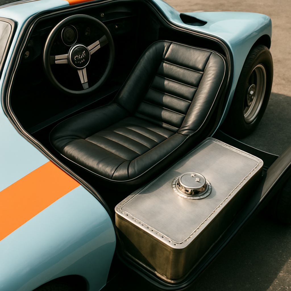 The Ford GT40's fuel tank was deliberately positioned in the chassis tunnel directly beneath the driver's seat, forcing the driver&hellip;