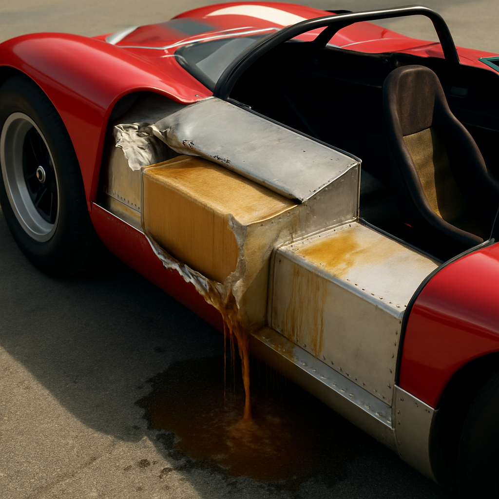 The Lola T70's monocoque chassis was deliberately designed with internal fuel cell compartments that doubled as structural members, meaning crashes&hellip;