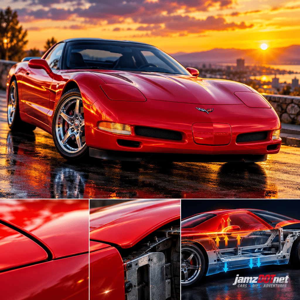 The Chevrolet Corvette C5's composite body panels were deliberately engineered with slightly different thermal expansion coefficients than the underlying steel&hellip;